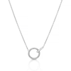 Thumbnail Image 0 of Silver 0.10ct Diamond Total Circle Pendant