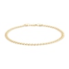 Thumbnail Image 0 of 9ct Yellow Gold Pavé Curb Chain Anklet