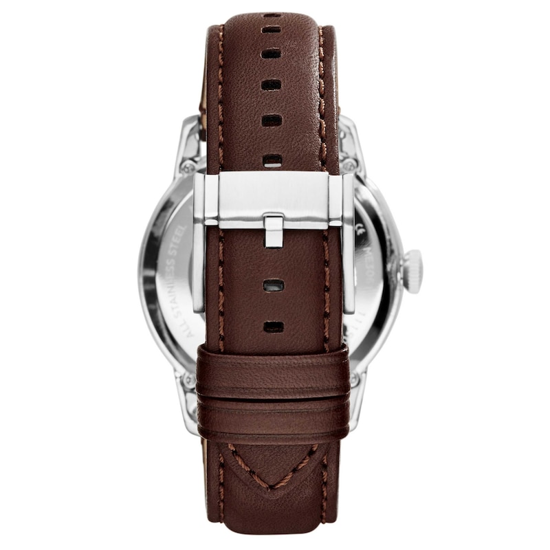 Fossil Men's Automatic Brown Leather Strap Watch