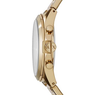 Armani Exchange Men's Gold Plated Steel Bracelet Watch H.Samuel