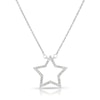 Thumbnail Image 0 of Silver 0.15ct Diamond Pavé Star Pendant