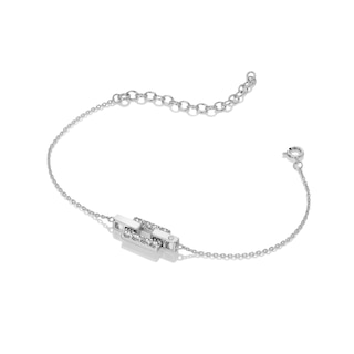 Hot Diamonds Silver White Topaz & Diamond Echo Bracelet H.Samuel