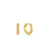 Thumbnail Image 0 of Ania Haie Smooth Operator 14ct Gold Plated Huggie Earrings
