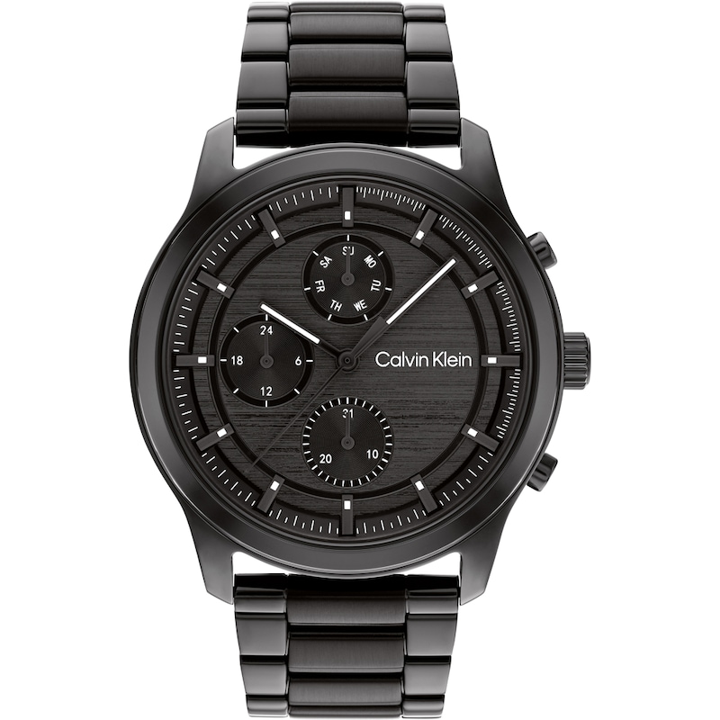 Calvin Klein Men's Black IP Bracelet Watch