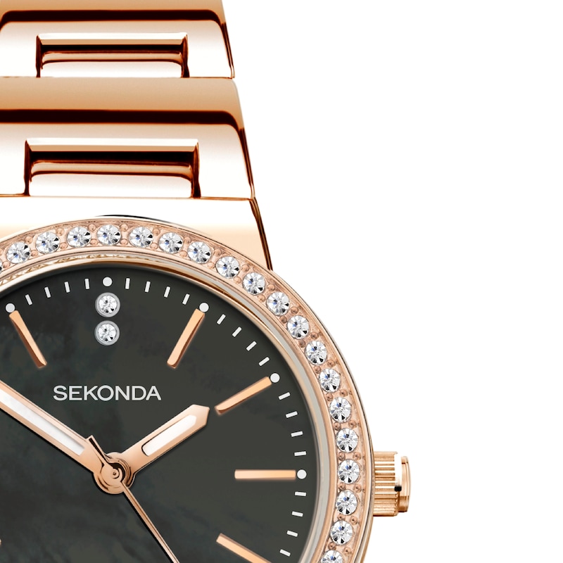 Sekonda Ladies' Rose Gold Plated Bracelet Watch