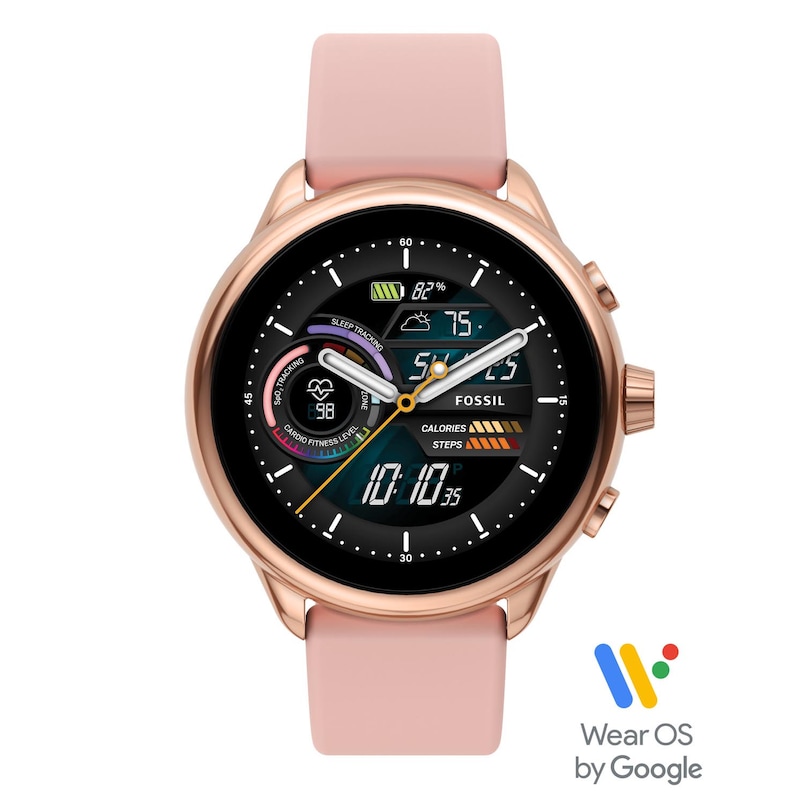 Fossil Gen 6 Wellness Edition Pink Strap Smart Watch
