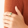 Thumbnail Image 6 of Fossil Sadie Festive Shine Gold Tone Green Crystal Band Ring