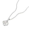 Thumbnail Image 0 of Sterling Silver Diamond Clover Pendant