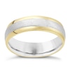 Thumbnail Image 0 of Men's 9ct Gold and Sterling Silver 6mm Ring