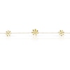 Thumbnail Image 1 of 9ct Yellow Gold Cubic Zirconia Flower Station Bracelet
