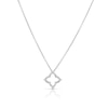 Thumbnail Image 0 of Sterling Silver 0.08ct Diamond Clover Pendant