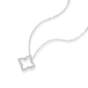 Thumbnail Image 1 of Sterling Silver 0.08ct Diamond Clover Pendant