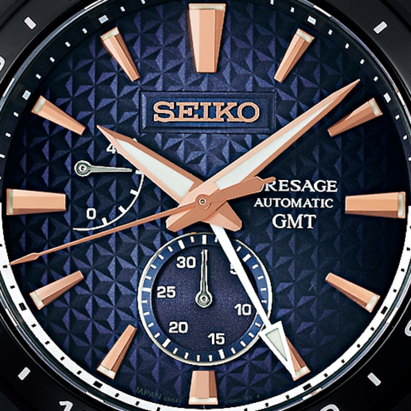 Seiko Presage Akebono Sharp Edged GMT Watch