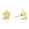 Thumbnail Image 0 of Children's 9ct Yellow Gold Crystal Star Stud Earrings