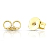 Thumbnail Image 1 of 9ct Yellow Gold Diamond Cut Circle Stud Earrings
