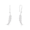 Thumbnail Image 0 of Sterling Silver Feather Drop Earrings