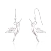 Thumbnail Image 0 of Sterling Silver Hummingbird Drop Earrings