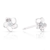 Thumbnail Image 0 of Sterling Silver Cubic Zirconia Cherry Blossom Stud Earrings