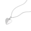 Thumbnail Image 1 of Sterling Silver Cubic Zirconia Heart Pendant Necklace