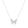 Thumbnail Image 0 of Sterling Silver Cubic Zirconia Butterfly Necklace
