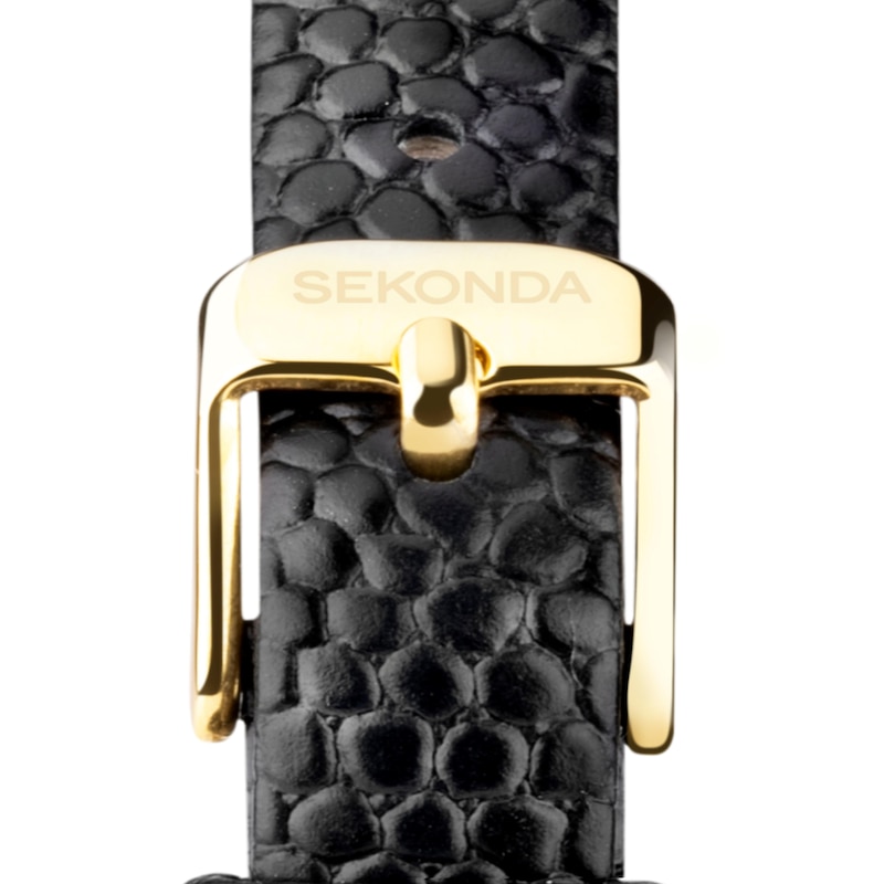 Sekonda Monica Ladies' Black Leather Strap Watch