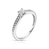 Thumbnail Image 1 of 9ct White Gold 0.33ct Diamond Princess Cut Solitaire Ring