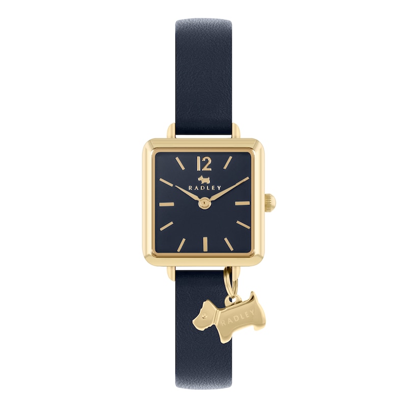 Radley Ladies' Gold Tone Ink Leather Strap Watch