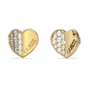 Thumbnail Image 0 of Guess Gold Plated Steel PavÃÂ© Crystal Heart Stud Earrings
