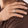 Thumbnail Image 3 of Fossil Mens Classic Two-Tone Stainless Steel Ring
