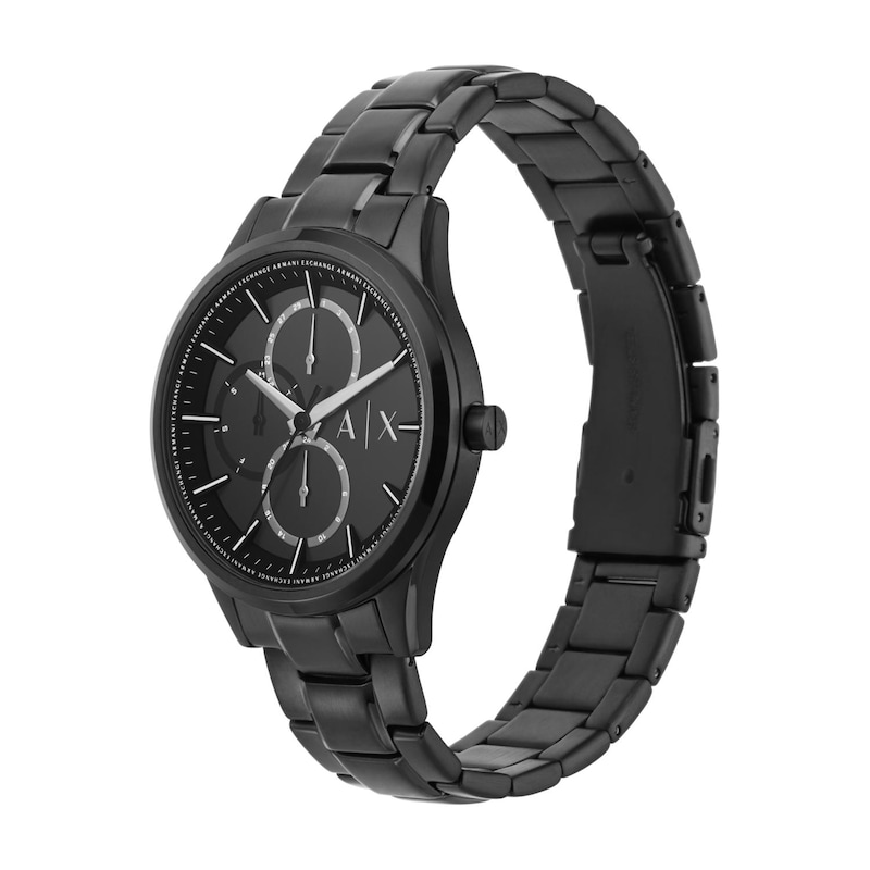 Armani Exchange Men's Black Stainless Steel Bracelet Watch