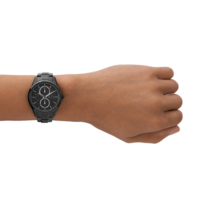 Armani Exchange Men's Black Stainless Steel Bracelet Watch