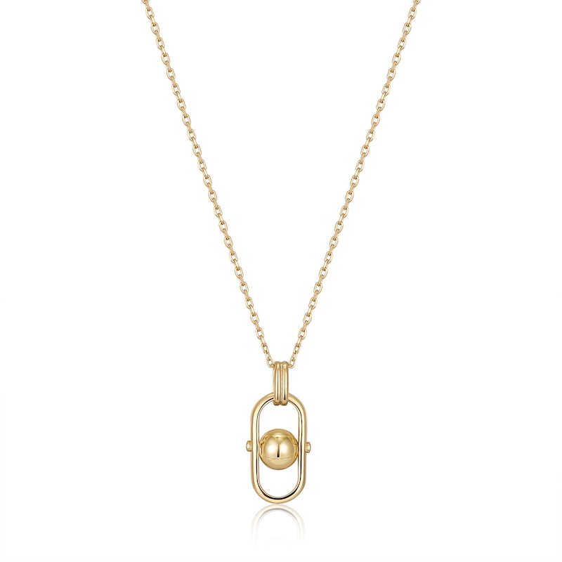 Ania Haie Orb Yellow Gold Tone Pendant Necklace