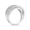 Thumbnail Image 2 of Sterling Silver 0.33ct Diamond Wrap Half Eternity Ring