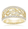Thumbnail Image 0 of 9ct Yellow Gold 0.12ct Diamond Floral Eternity Ring