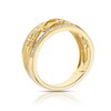 Thumbnail Image 2 of 9ct Yellow Gold 0.12ct Diamond Floral Eternity Ring