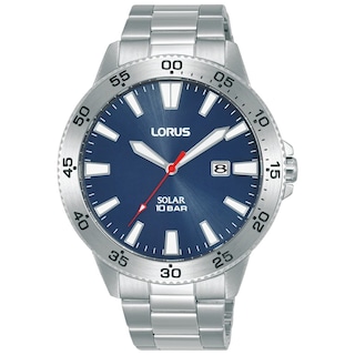 Lorus Solar Mens Stainless Steel Bracelet Watch H.Samuel