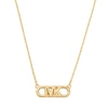 Thumbnail Image 1 of Michael Kors Statement Link Gold Plated Silver MK Necklace
