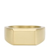 Thumbnail Image 0 of Fossil All Stacked Up Gold Plated Signet Ring (Size T 1/2)