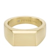 Thumbnail Image 1 of Fossil All Stacked Up Gold Plated Signet Ring (Size T 1/2)