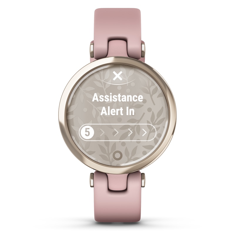 Garmin Lily Ladies' Pink Silicone Strap Smartwatch