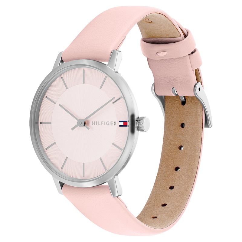 Tommy Hilfiger Ladies' Pink Leather Strap Watch