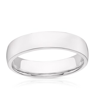 Silver 5mm Super Heavy Court Ring H.Samuel