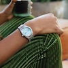 Thumbnail Image 3 of Citizen Diamond Ladies' Eco-Drive Blue Dial Stainless Steel Bracelet Watch