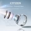 Thumbnail Image 5 of Citizen Diamond Ladies' Eco-Drive Blue Dial Stainless Steel Bracelet Watch