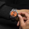 Thumbnail Image 1 of Lorus Men's 42mm Sports Orange Sunray Stainless Steel Bracelet Watch