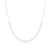 Thumbnail Image 0 of Sterling Silver Synthetic Pearl Beaded Choker Chain Necklace
