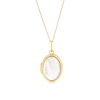 Thumbnail Image 0 of 9ct Yellow Gold Mother Of Pearl Oval Locket