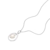 Thumbnail Image 1 of Sterling Silver Floating Cultured Freshwater Pearl Pendant Necklace