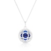 Thumbnail Image 3 of Deep Blue Third Eye Chakra Sterling Silver Pendant Necklace
