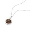Thumbnail Image 1 of Sterling Silver Onyx Sphere Pendant Necklace